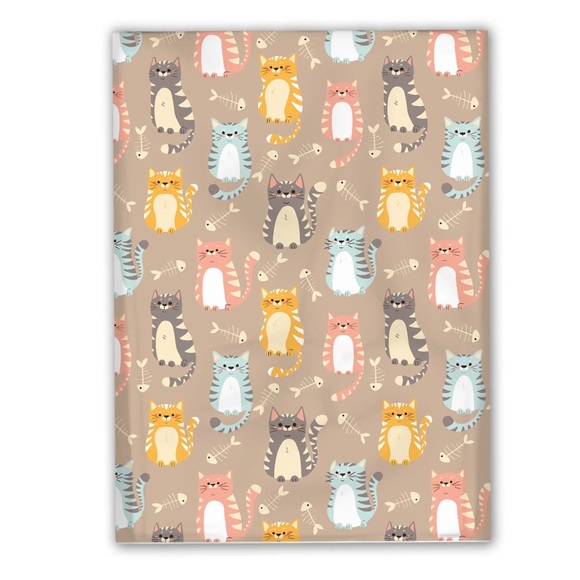 25 10X13 Poly Mailers, Cats and Fish Bones Shipping Envelopes PRICE IS FIRM - Picture 5 of 7